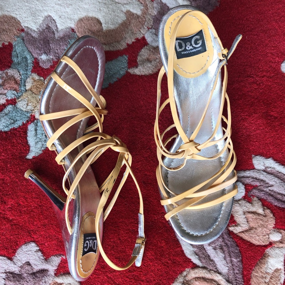 Vintage Dolce & Gabbana Strappy Nude Heels